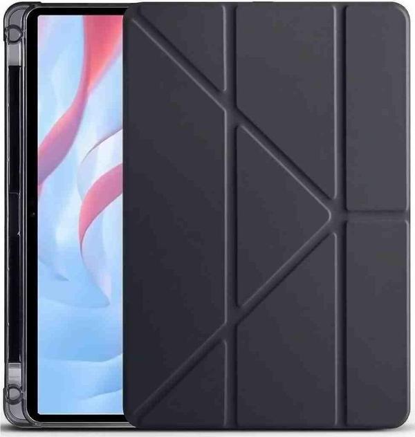 Honor Pad X9A Uyumlu 11.5" Fuchsia Trifolding Kalem Bölmeli Standlı Tablet Kılıfı - Image 1