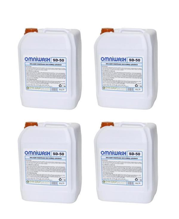 Omniwash SD-50 Bulaşık Makinesi Sıvı Kireç Çözücü 5000 ml 4 Adet - Image 1