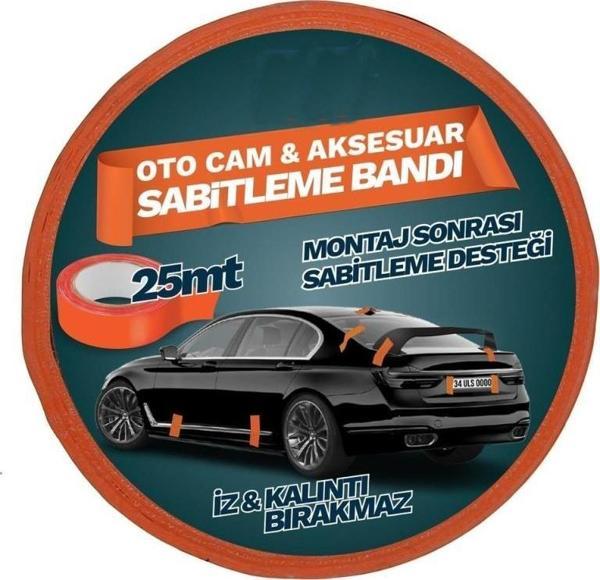 Oto Cam Ve Aksesuar Geçici Sabitleme Bandı Turuncu 45mmx25mt - Image 1