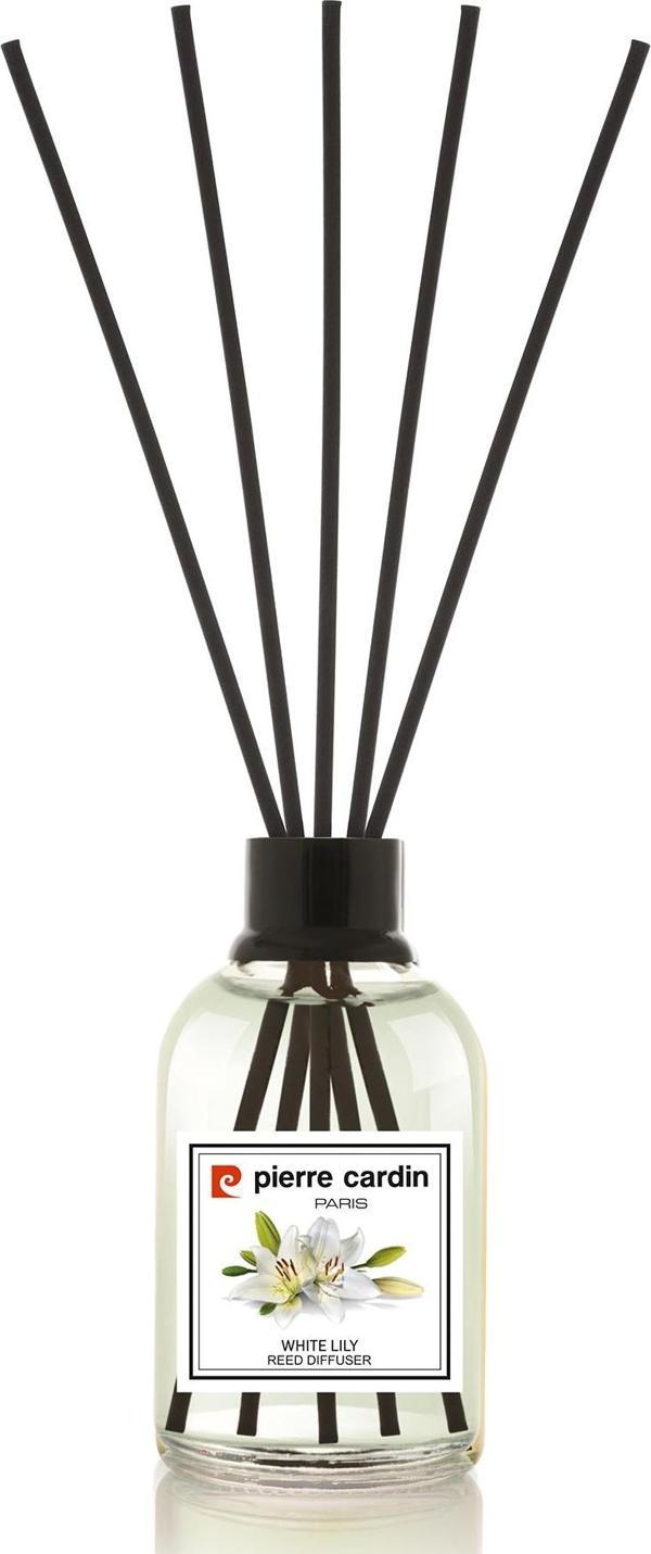 Pierre Cardin Reed Diffuser 110 ml – White Lily – Beyaz Zambak Oda Kokusu - Image 1