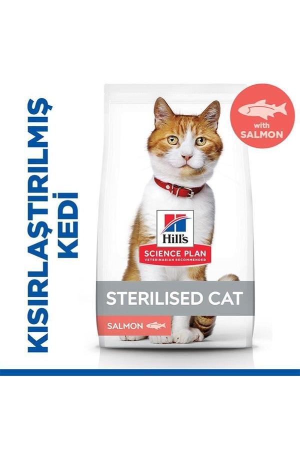 Hill's SCIENCE PLAN Somonlu Kısırlaştırılmış Yetişkin Kedi Maması 8kg+2kg HEDİYE! - Image 1