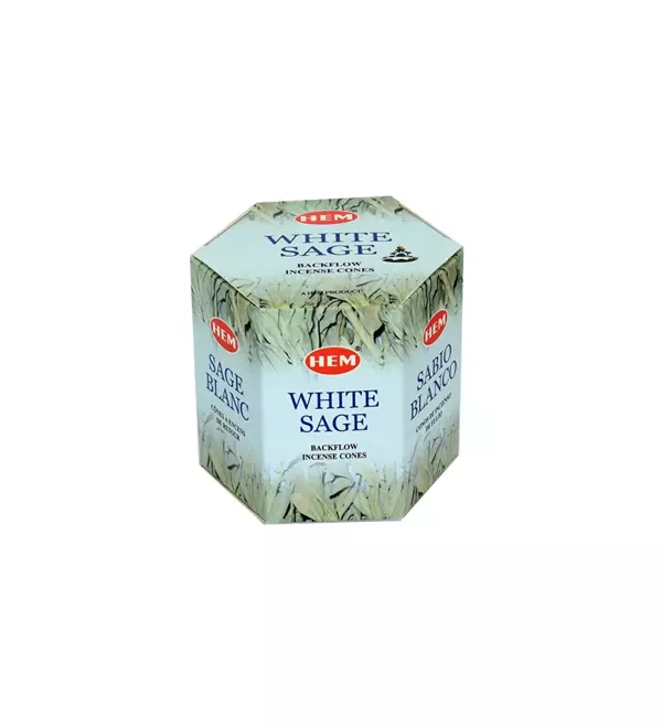 Hem Geri Akışlı Şelale Tütsü Konileri Adaçayı Aromalı 40 Adet - Image 1