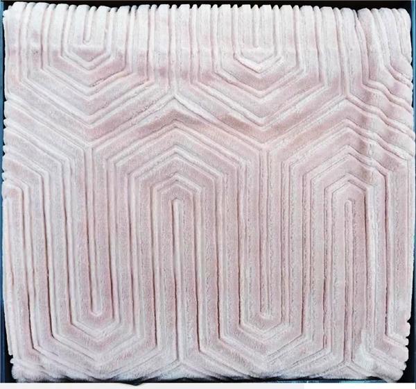 Özdilek Prestige Kalın Embos Tek Kişilik Battaniye (160x220)-Cameo Rose - Image 1