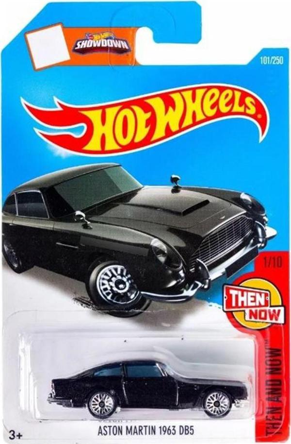 Hot Wheels - Aston Martin 1963 Db5 (1/64) Siyah - Yurt Dışı Uzun Kartonet - 2016 Serisi - Image 1