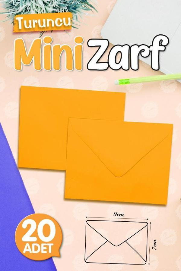 Mini Zarf Turuncu 9x7 cm 20 adet-T1484 - Image 1