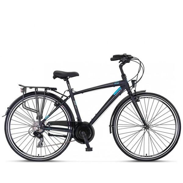 ÜMİT 2838 VENTURA M-DMD-V ERKEK ŞEHİR BİSİKLETİ 460H V 28 JANT 21 VİTES SİYAH MAVİ - Image 1