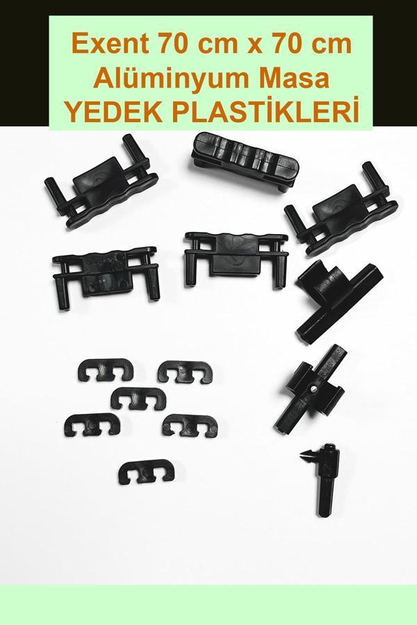 Exent 70x70 Alüminyum Masa Yedek Plastikleri-12 Adet - Image 1