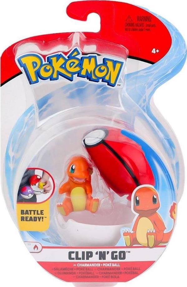 Lisanslı Pokémon Clip N Go Charmander Figür ve Poké Topu Seti - Image 1