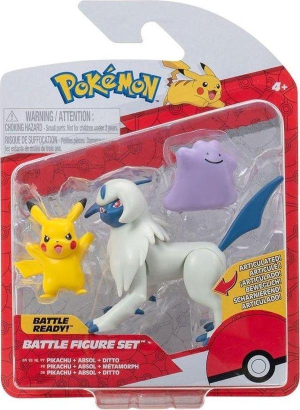 POK 95155-R Pokemon Battle 3Lü Figür Seti - Image 1