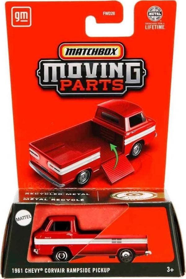 Matchbox 2025 1:64 Arabalar 1961 CHEVY CORVAIR RAMPSIDE PICKUP JBW95 - Image 1