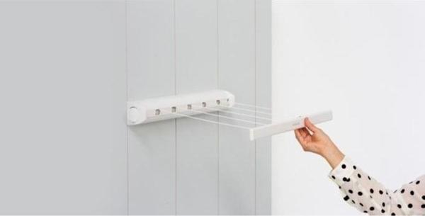 Brabantıa Beyaz Çekmeli Çamaşır Askısı-22 Metre - Image 1