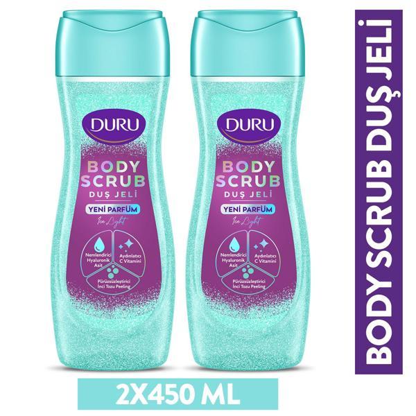 DURU BODY SCRUB ICE LIGHT DUŞ JELİ 2X450 ML - Image 1