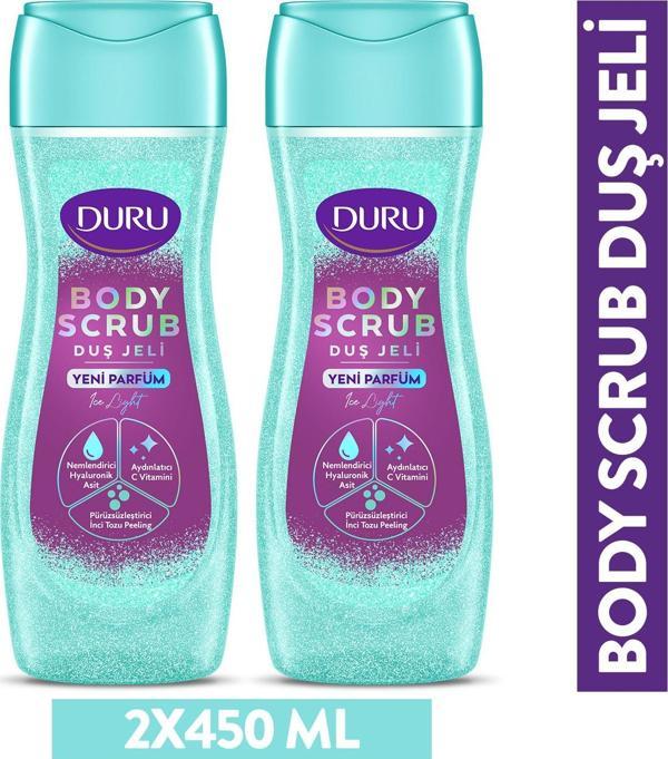 DURU BODY SCRUB ICE LIGHT DUŞ JELİ 2X450 ML - Image 1