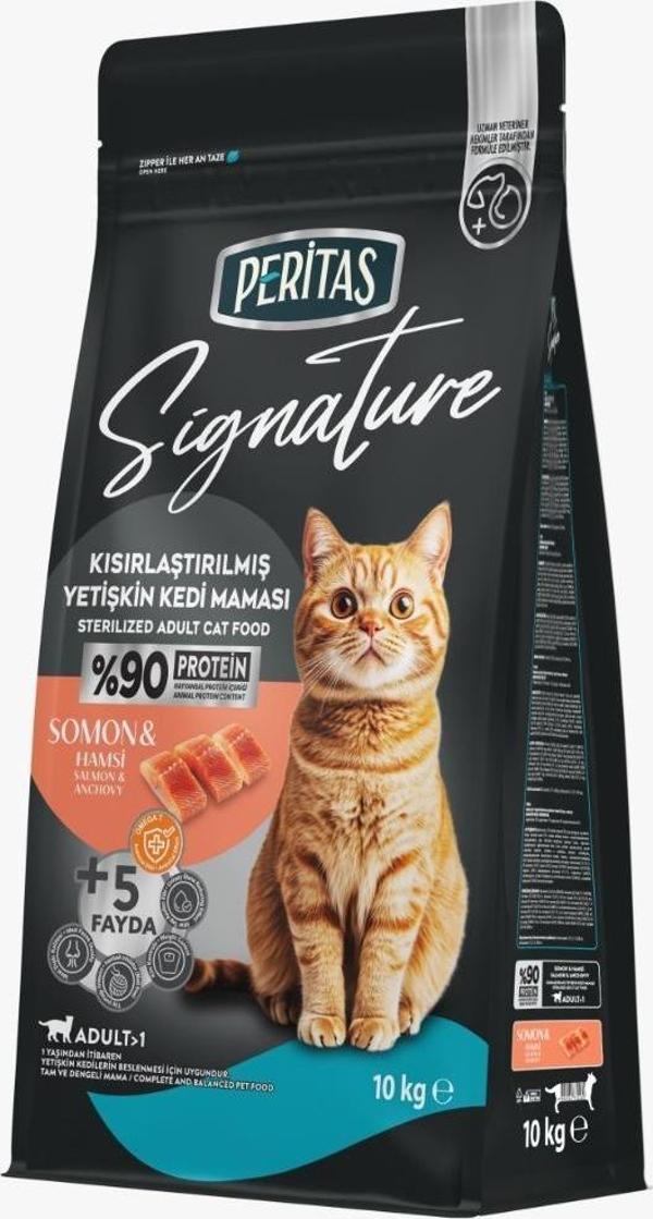 Signature Somonlu Kısırlaştırılmış Yetişkin Kedi Maması 10 kg - Image 1