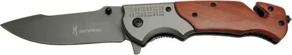 Browning DA308 Kurtarma Çakısı Gül 23 cm Manuel, Kemerlikli - Image 1
