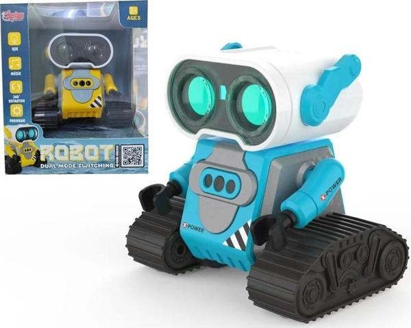 Nessiworld S-023 4568 MAVİ-SARI UK FF ŞARJLI 2 4G ROBOT ARABA - Image 1