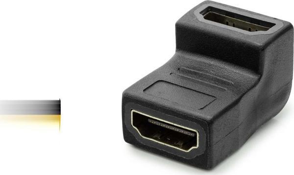 Büro Ev Ofis Network Dönüştürücü için Siyah L Tipi Hdmı F To Hdmı F Çevirici - Image 1