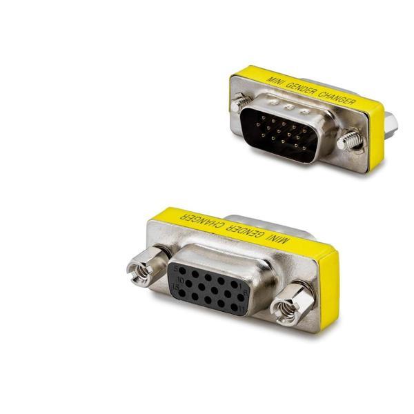 Büro Ev Ofis Network Dönüştürücü için Silver Mini  Gender Vga To Vga F Çevirici - Image 1
