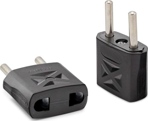 Büro Ev Ofis Network Dönüştürücü için 4MM Siyah Standart Fiş Adaptörü - Image 1