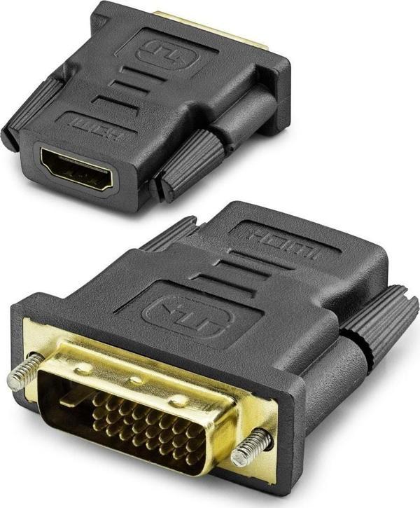Büro Ev Ofis Network Dönüştürücü için Siyah 24+1 Dvı To Hdmı F Çevirici - Image 1