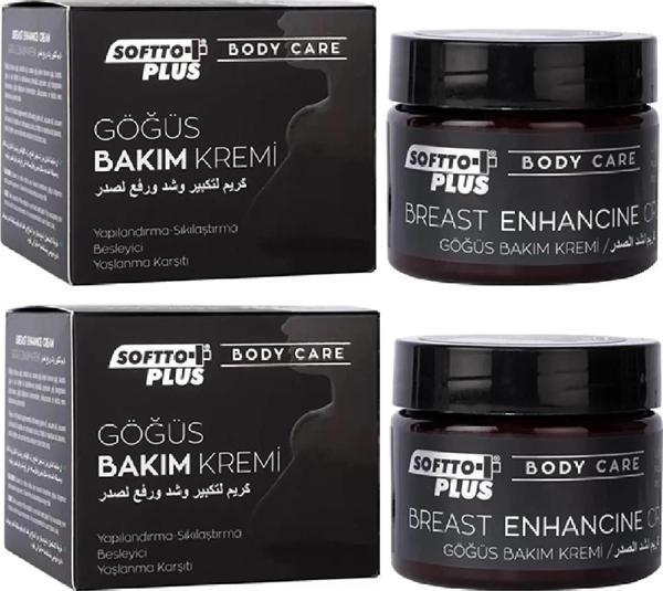 Göğüs Bakım Kremi 100ml, 2Adet, Softto Plus - Image 1