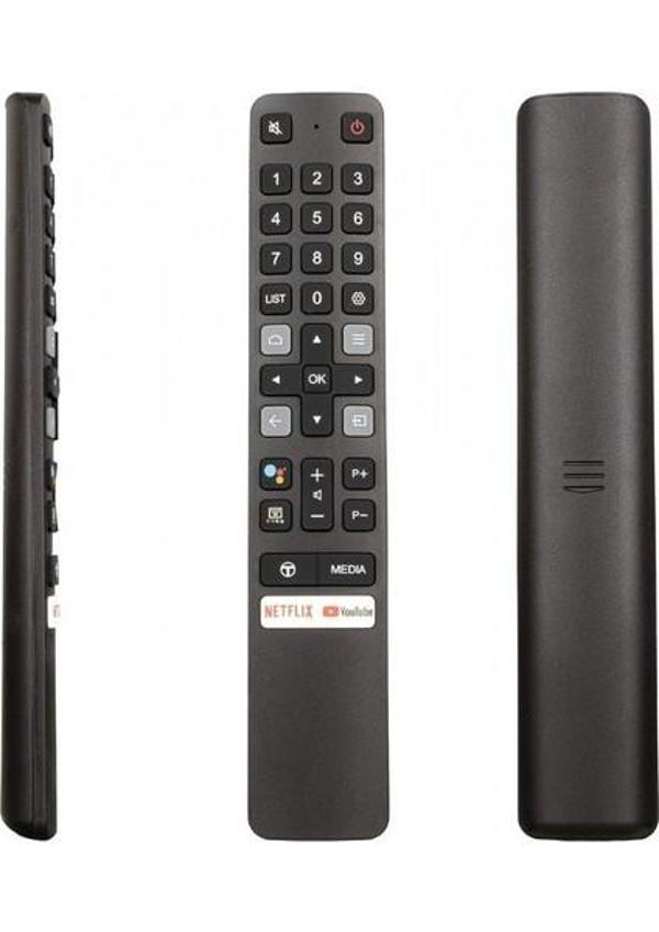 TCL Weko Tcl Kl RC901V Netflıx-Youtube Tuşlu Ses Komutlu LCD LED Tv Kumandası Siyah - Beyaz - Image 1