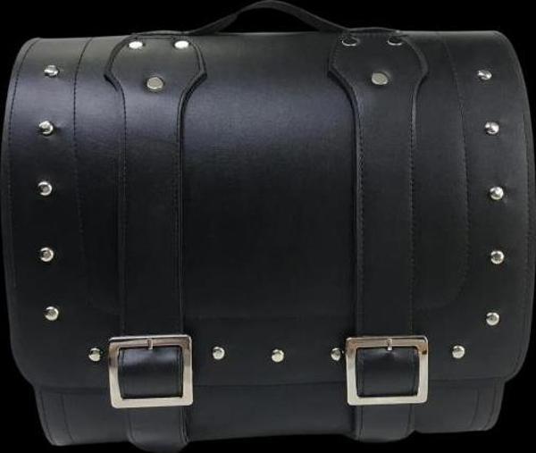 Motospartan Chopper Motosiklet Deri Arka Çanta Üçgen Da 02 - Image 1