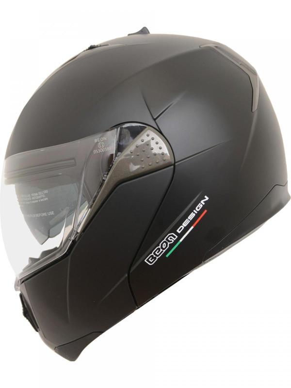 Beon Çene Açılır Kask Mat Siyah (b700 - B-shock) - Image 1