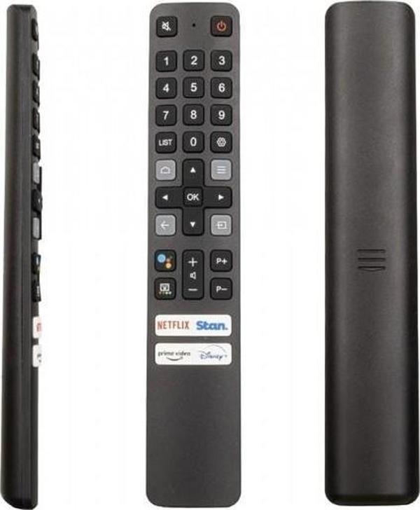 TCL Weko Kl Tcl RC901V Far1 Netflıx-Stan.-Prıme Vıdeo-Dısney+ Tuşlu LCD LED Tv Kumanda Siyah - Image 1