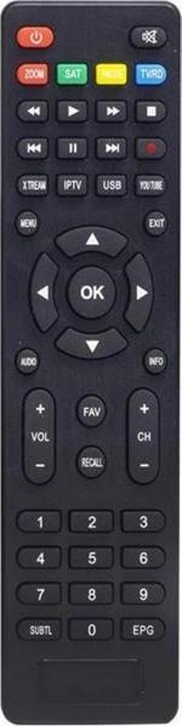 Redline Uydu Kumanda Mıllenıum MLN-20000 Redline Globex GLB-9500 TS-1000 Hd Xtream Iptv Tuşlu Slim - Image 1
