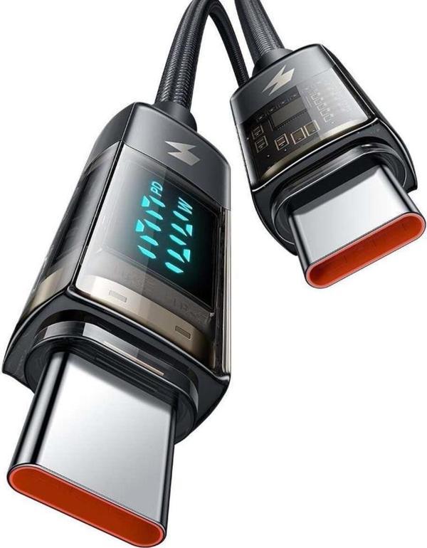 Mcdodo CA-3610 100W TypeC TypeC Hızlı Şarj Data Kablo 1.2m-Siyah - Image 1