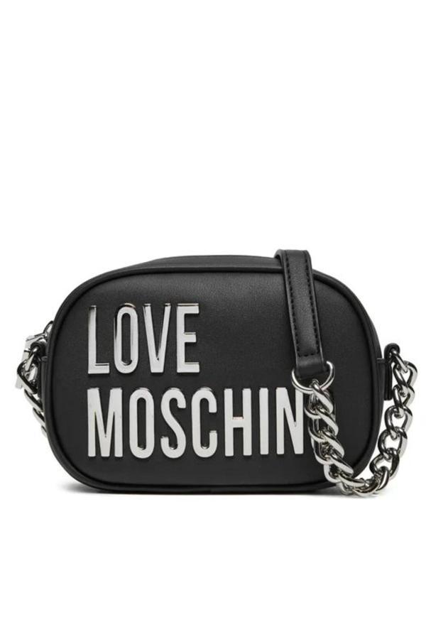 Love Moschino Logolu Ayarlanabilir Zincir Askılı Kadın Çapraz Çanta JC4026PP1MKD000B - Image 1