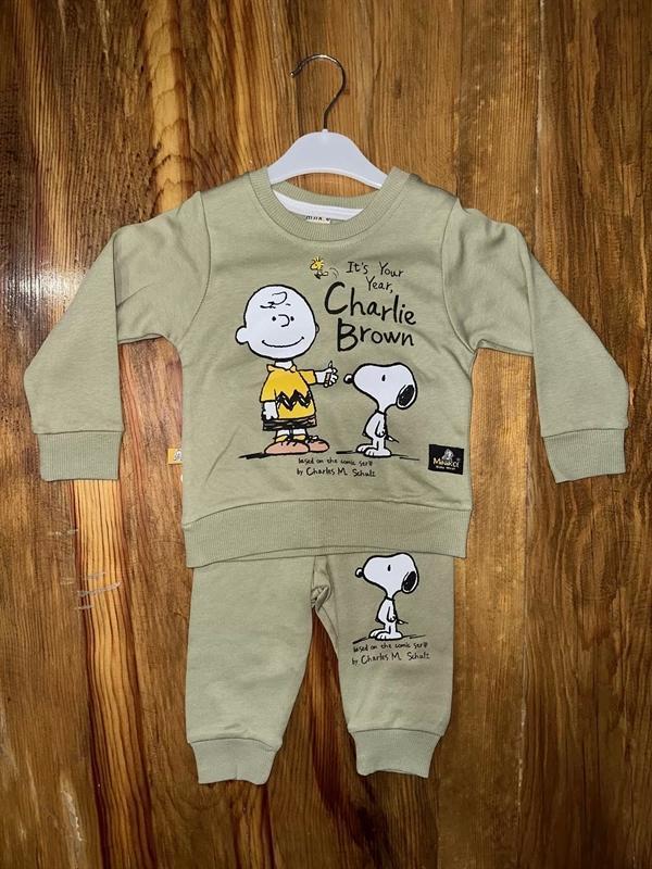 6-24 Aylık Charlie Baskılı Takım Yeşil - Image 1
