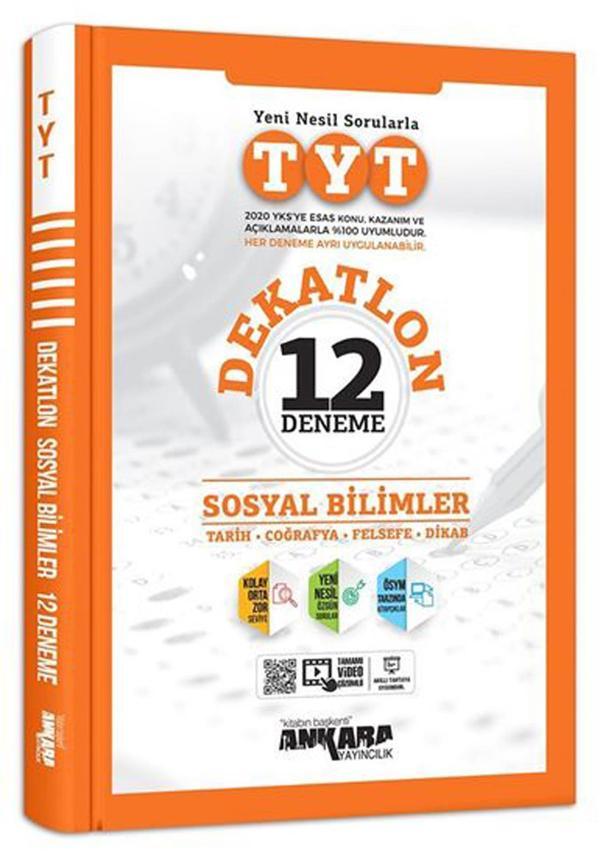 Ankara Yayıncılık Tyt Sosyal Bilimler Dekatlon 12 Li Deneme 2021-2022 - Ankara Yayıncılık - Image 1