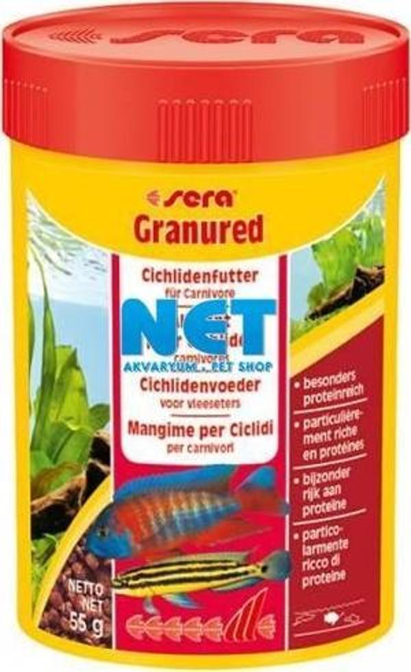 Sera Granured 100 ml. 55 gr  Orjinal Kutusunda Cichlid Balığı Yemi - Image 1