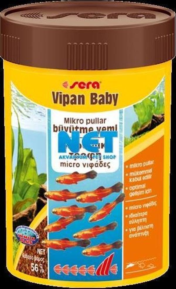Sera Vipan Baby 100 ml. 56 gr Yavru Balık Yemi Orjinal  Kutu  - Image 1