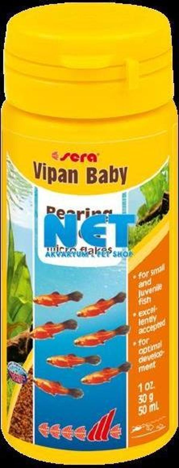 Sera Vipan Baby 50 ml. 30 gr Orjinal kutusunda Yavru Balık Yemi - Image 1