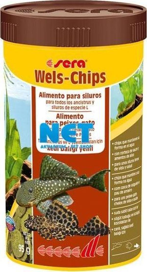 Sera Wels chips 250 ml 95 gr. Orjinal kutusunda Vatoz Ve Çöpcü Yemi - Image 1