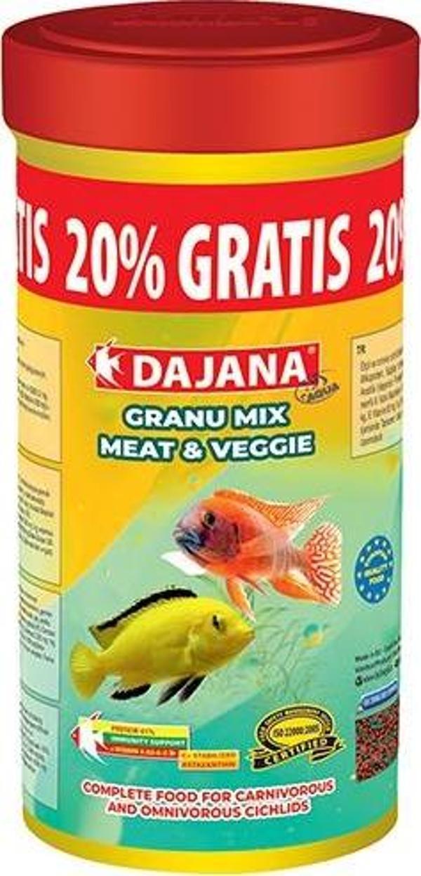 Dajana Granu Meat&Veggie Mix 250+50Ml Promo 150Gr  - Image 1
