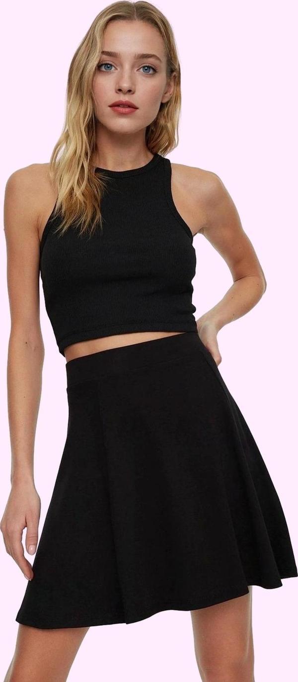 Kadın Mini Etek Yüksek Bel Kloş Skater Model Yazlık Günlük Hafta Sonu Yaz Aylarının Vazgeçilmezi - Image 1