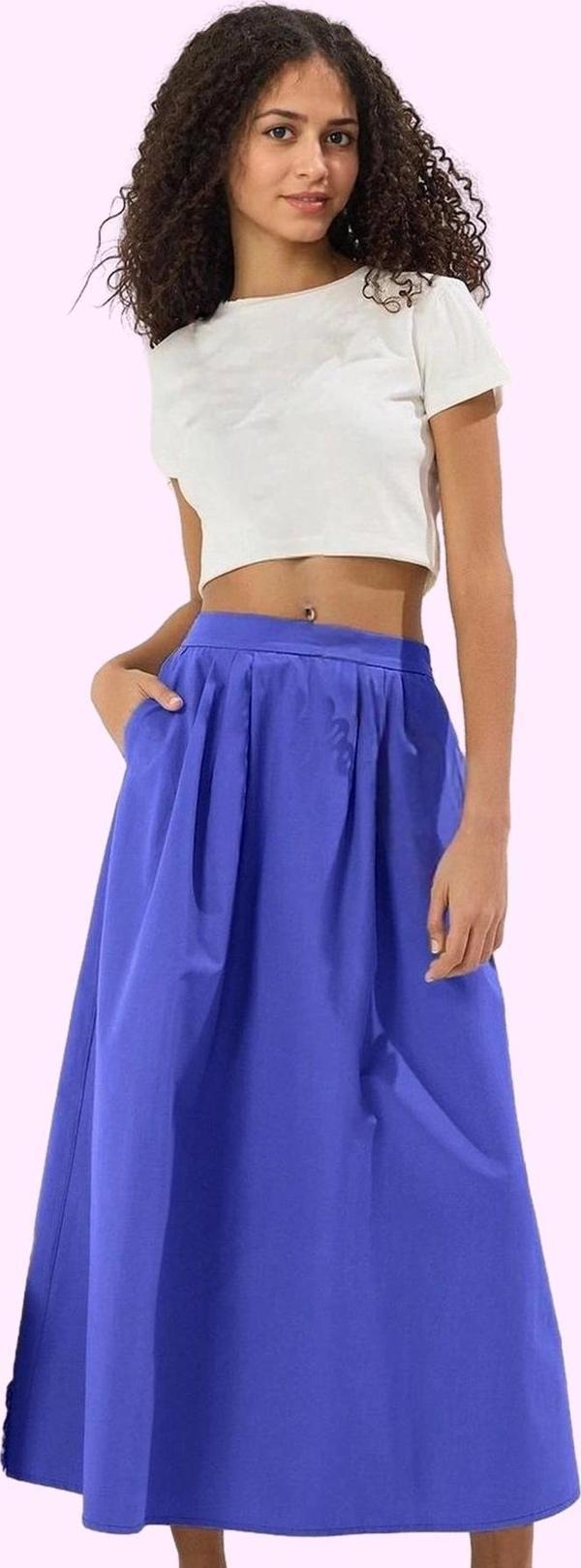 Kız Çocuk Maxi Boy Pile Detaylı Kloş Etek Yaz Aylarının Vazgeçilmezi Günlük Kullanım Hafta Sonu - Image 1