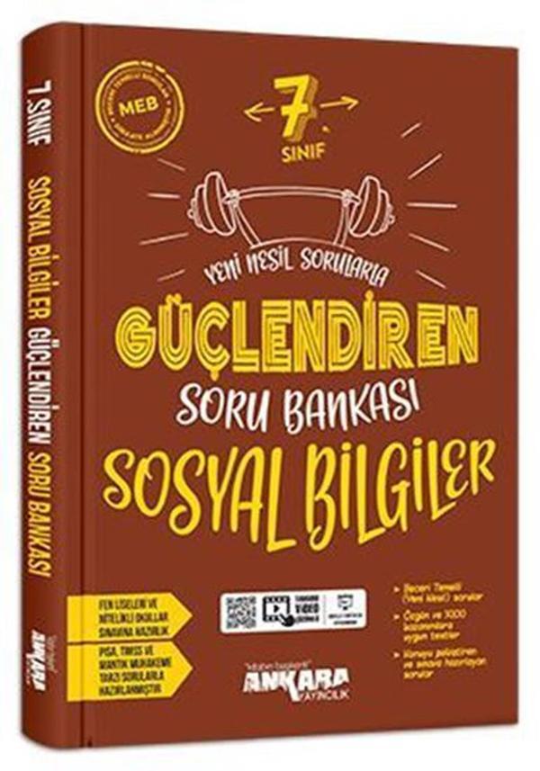 Ankara Yayıncılık 7. Sınıf Sosyal Bilgiler Güçlendiren Soru Bankası 2021-2022 - Ankara Yayıncılık - Image 1