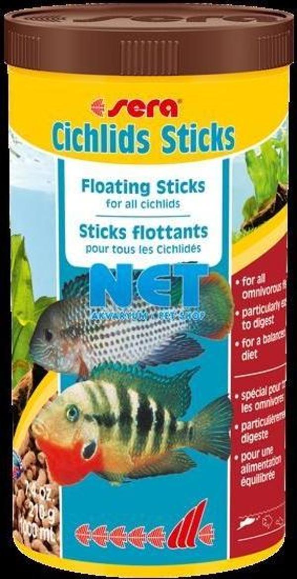 Sera Cichlid Sticks 1000ml 210 gr  Orjinal Kutu Cichlid Balığı Yemi - Image 1
