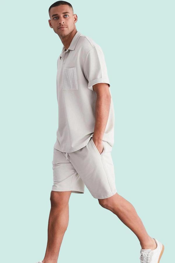 Erkek Slim Fit Kısa Şort Renk Pamuklu Günlük Kullanım Hafta Sonu Yaz Aylarının Vazgeçilmezi - Image 1