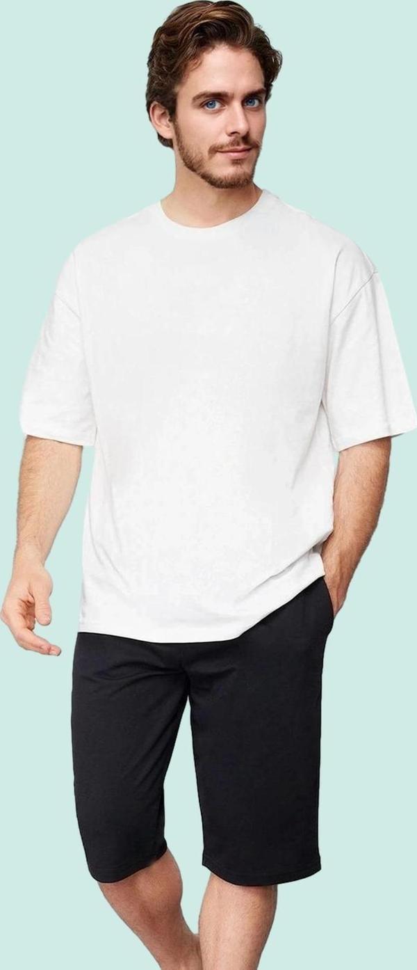Erkek Basic Regular Normal Kesim Uzun Boy Lastikli Şort Rahat Günlük Kullanım Modern Tasarım - Image 1