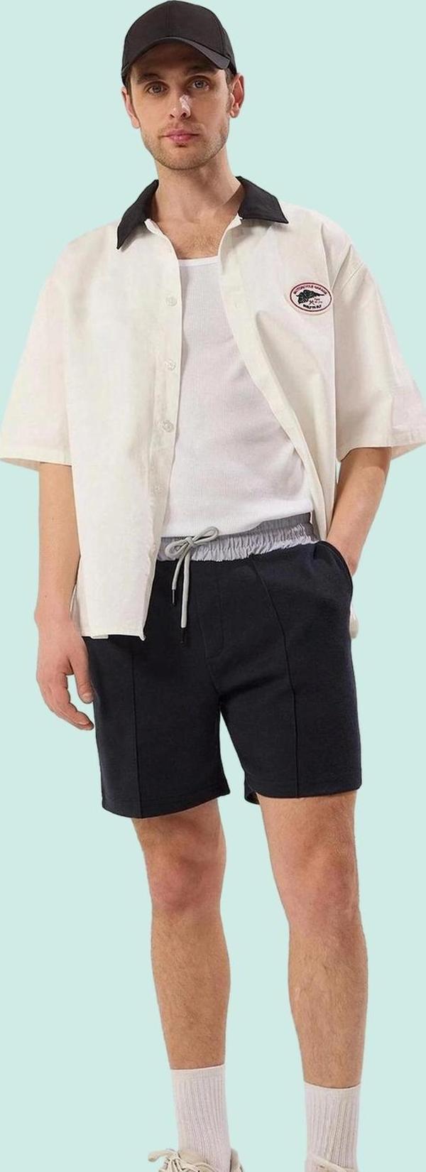 Erkek Boru Paça Pike Şort Rahat Günlük Yaz Stilleri İçin Modern Tasarım Stilin Buluştuğu Yer - Image 1