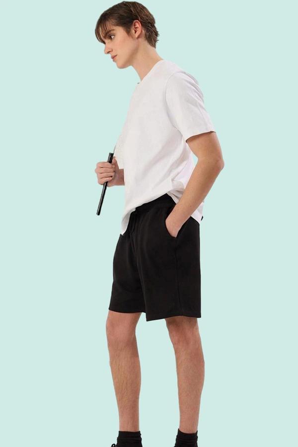 Erkek Pike Dokuma Şort Normal Bel Straight Siluet Rahat Yaz Günlük Kullanım Modern Tasarım - Image 1