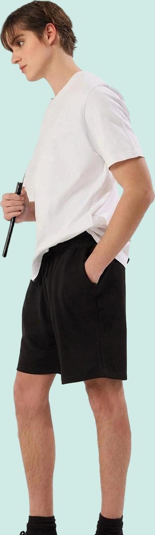 Erkek Pike Dokuma Şort Normal Bel Straight Siluet Rahat Yaz Günlük Kullanım Modern Tasarım - Image 1