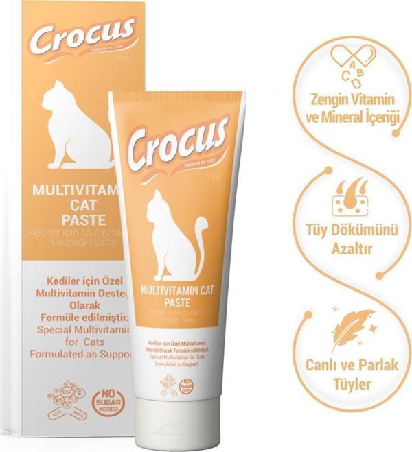 Crocus Kedi Multivitamin Macun 100 Gram  - Image 1