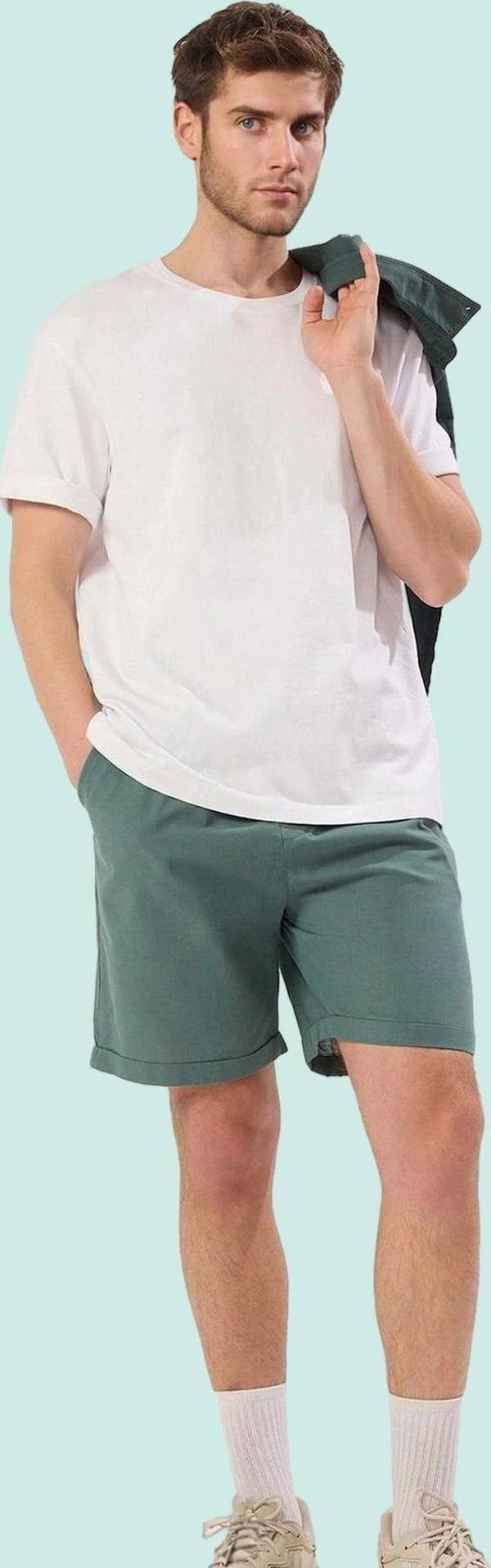 Erkek Pamuklu Relaxed Fit Kısa Şort Rahat Günlük Stil Hafta Sonu Yaz Aylarının Vazgeçilmezi - Image 1
